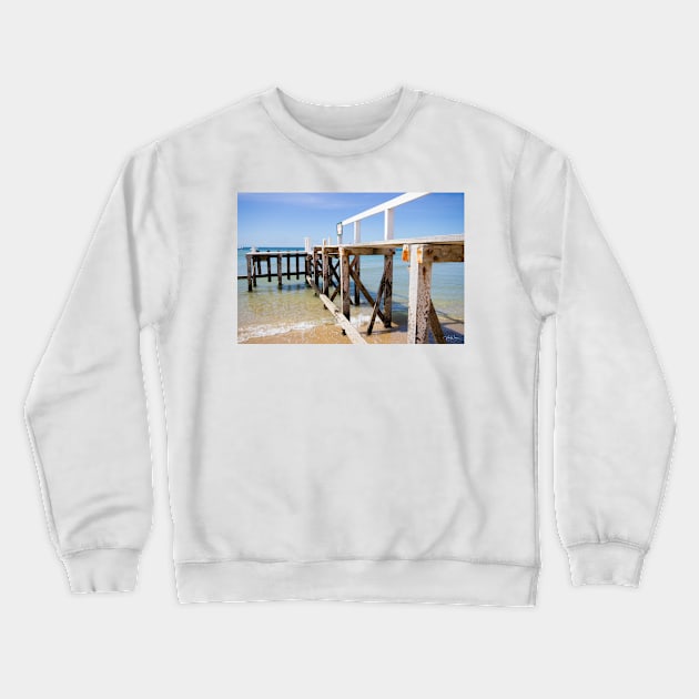 Shelley Beach, Portsea, Mornington Peninsula, Victoria, Australia. Crewneck Sweatshirt by VickiWalsh